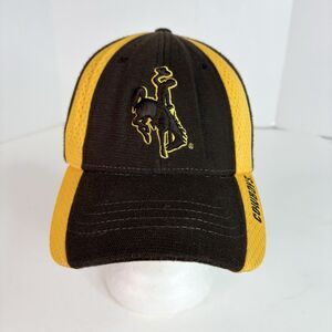 Wyoming Cowboys Hat, Brown/Yellow Cap, Zephyr Z Fit XL Cap, Pokes